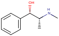 (1S,2R)-Ephedrine.svg
