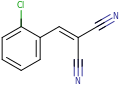 2-Chlorobenzalmalononitrile.svg
