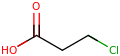 3-Chloropropanoic acid.svg
