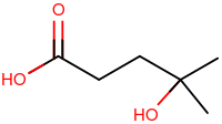 4-Hydroxy-4-methylpentanoic acid.svg