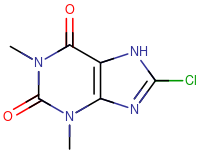 8-Chlorotheophylline.svg