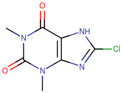 8-Chlorotheophylline.svg