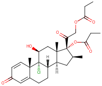 Beclometasone dipropionate.svg