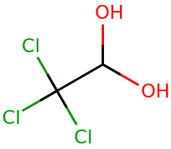 Chloral hydrate.svg