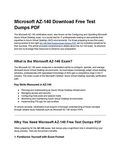 File:Microsoft AZ-140 Download Free Test Dumps PDF.pdf