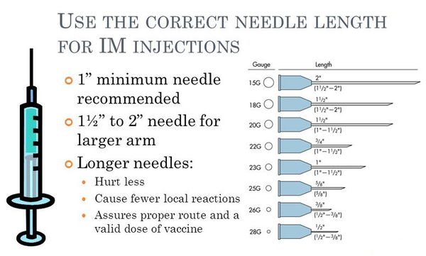 What Size Of Needle To Use For Im Injection – CBUY