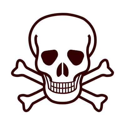 File:Skull and crossbones red.svg