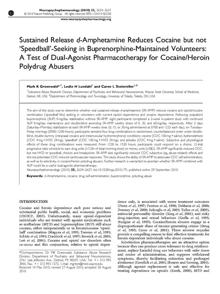 File:Sustained Release d-Amphetamine Reduces Cocaine but not Speedball-Seeking in Buprenorphine-Maintained Volunteers.pdf